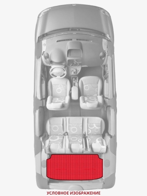 ЭВА коврики «Queen Lux» багажник для Daihatsu Charade (G200, G210)